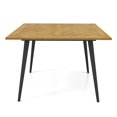 thumbnail image 1 of Gymax Table à Manger d'Extérieur de 42,5 Po avec Trou pour Parasol de 1,9 Po, Patins de Pieds Ajustables, 1 of 4