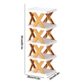 thumbnail image 3 of Boovnll Household Space Saving Storage Plastic Multi-layer Shelf Small Shoe Cabinet, 3 of 7