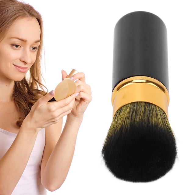 Retractable Makeup Brushes, Retractable Makeup Brush Travel Portable Soft Hair Loose Powder Brush Cosmetic Tool For Travel, Powder Blush, Portable Makeup Brush