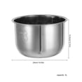 thumbnail image 2 of Raindrops Casserole Intérieure en Acier Inoxydable Argenté de Rechange pour Cuiseur à Riz Électrique Casserole Antiadhésive, 2 of 6
