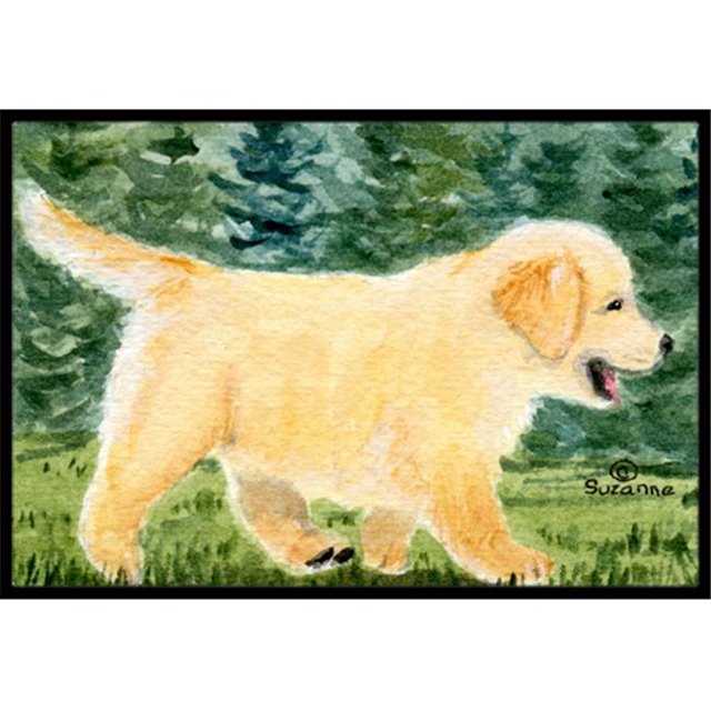 Carolines Treasures SS8859MAT Golden Retriever Tapis Intérieur Extérieur - 18 x 27 Po.