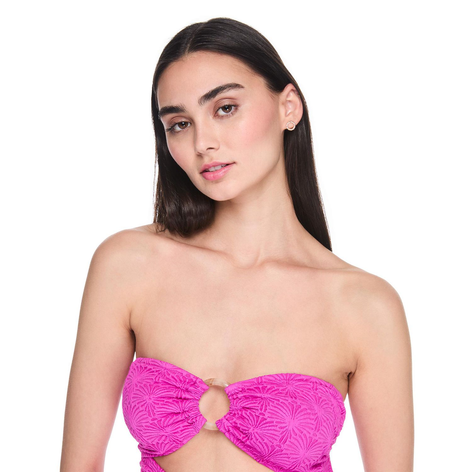 Maillot de bain 1 pièce avec anneaux en O No Boundaries pour femmes