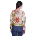 thumbnail image 4 of Moomaya Cold Shoulder Tops Shirts For Women Button Down Long Ruffle Sleeve Top, 4 of 4