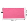 thumbnail image 2 of Unique Bargains Waterproof Zipper File Bags, A6 Document Holders for Office, Pink 3 Pack, 2 of 6