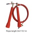 thumbnail image 2 of Speed Skipping Wire Rope Indoor Outdoor Jumping Rope Weight rope speed skipping Loss Exercise Home Gym Workout Tool, Red, 2 of 8