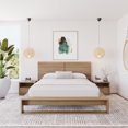 thumbnail image 4 of Audrey 4 Piece Bedroom Set with Headboard, Slatted Bedframe, 2 Nightstands, 4 of 5
