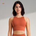 thumbnail image 2 of Yuyuzo Sports Bras for Women Wireless High Support Seamless Stretchy Full Coverage Active Workout Crop Tank Tops, 2 of 7