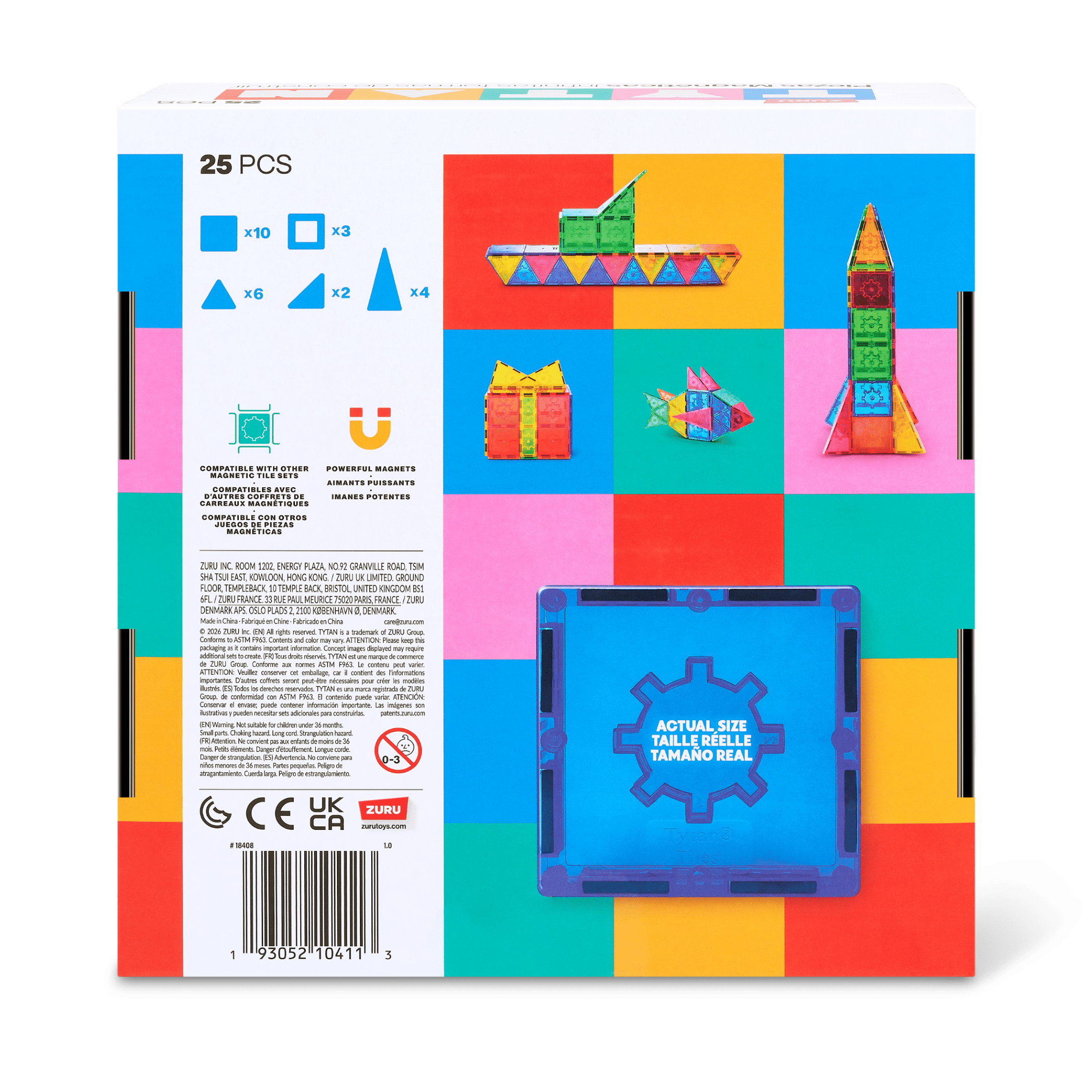 Jeu de construction magnétique TYTAN de 25 pièces par ZURU