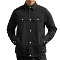 thumbnail image 2 of Lightweight Fall Jackets for Men 2025 Long Sleeve Button Down Collared Casual Jacket with Pockets Outerwear Coat, 2 of 5