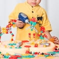 thumbnail image 4 of Boîte à Outils de Réparation pour Enfants Jouets Garçons Menuisier Outil de Réparation Ensemble de Boîte à Jouets Jouet Éducatif de Construction en Bois, 4 of 20
