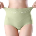 thumbnail image 2 of Womens Stretch High Waisted Seamless Underwear No Show Tummy Control Panties Soft Postpartum Full Coverage Briefs, 2 of 7