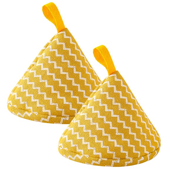 2 Pcs Housses de Couvercle de Casserole Anti-Brûlure Protège-Boutons de Couvercle de Casserole Housses de Poignée de Casserole Accessoire de Casserole