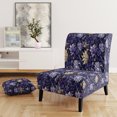 thumbnail image 2 of Designart « Ragdoll Royalty » Fauteuil d'Appoint Rembourré à Motif Cachemire Violet - Fauteuil Charmant pour Salon, 2 of 7