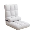thumbnail image 1 of Elodie Chaise de Sol avec Soutien Dorsal 5 Positions Réglable Fauteuil Inclinable d'Appartement Blanc, 1 of 8