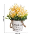 thumbnail image 3 of Aodebiao Small Fake Flowers Plants Mini Artificial Potted Plants for Table Desk Home Bathroom Office Decor, 3 of 6