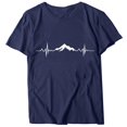 thumbnail image 1 of EQWLJWE Femmes Tops Oversize Graphique Print Tee-Shirt en Vrac Manches Courtes Col Rond Épaule Décontractée Tee-Shirt Dégagement, 1 of 3