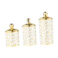 thumbnail image 1 of Siruishop 3 Pcs Bocal à Café, Pot à Biscuits, Portable, Contenant de Rangement pour Aliments Contenant de Rangement pour Grains de Café pour Sucre Noix Collations Pâtes A, 1 of 8