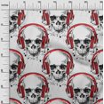 thumbnail image 2 of oneOone Velvet Red Fabric Skull Sewing Craft Projects Fabric Prints By Yard 58 Inch Wide, 2 of 5