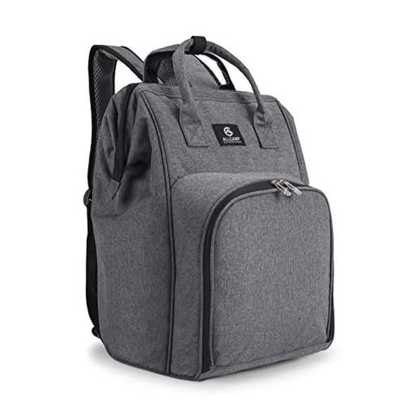ALLCAMP Sac à Dos de Pique-Nique pour 2 Personnes avec Porte-Bouteille/vin Détachable, Couverture en Molleton, Assiettes et Ensemble de Couverts