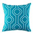 thumbnail image 1 of Outdoor Square Cushion 18in - Bright Blue Geo, 1 of 3