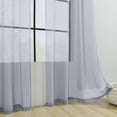 thumbnail image 4 of ZENGHUIJ Solid-Color Double-String Polyester Curtain Sheers Semi-Sheer Curtains Rod-Pocket Style Semi-Sheer Curtains, 4 of 6