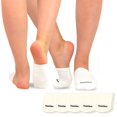 thumbnail image 1 of CHOK TeeHee Womens Seamless Toe Topper Liner Socks 5-Pack with Non-Skid Bottom, 1 of 5