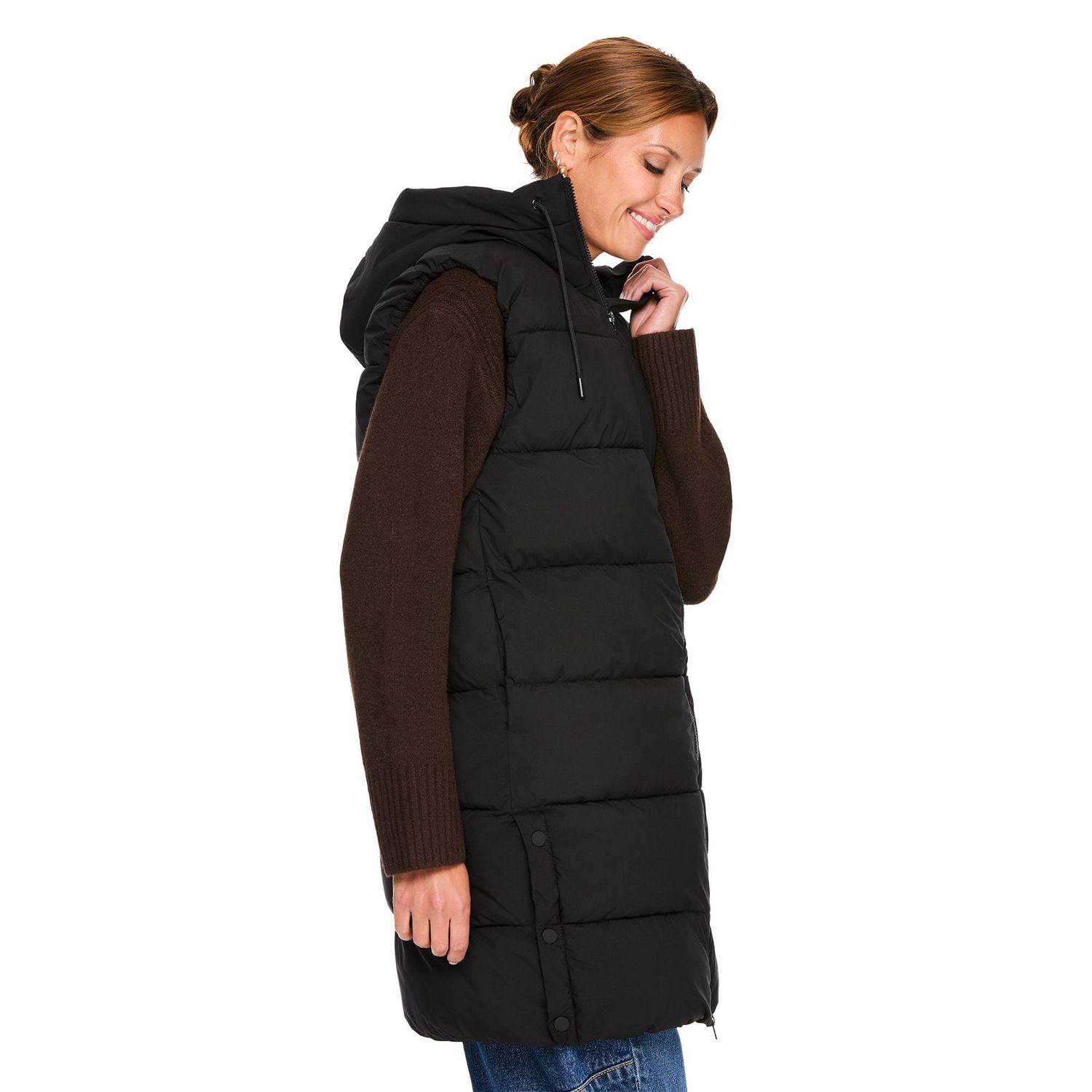 George Women's Long Quilted Vest