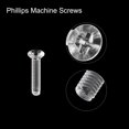 thumbnail image 4 of Unique Bargains Vis de Machine à Tête Plate en Plastique M2x10 mm, Boulons de Machine à Tête Plate en PC, Lot de 25, 4 of 4