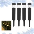 thumbnail image 4 of Binwennn Reading Lamp Clip Bed Rice Light Curtain Reading Lamp for Bedroom Nightstand 4pc Solar Lights Mini Solar Lights Outdoor Solar Lights Grounded Plug Solar Lights, 4 of 5