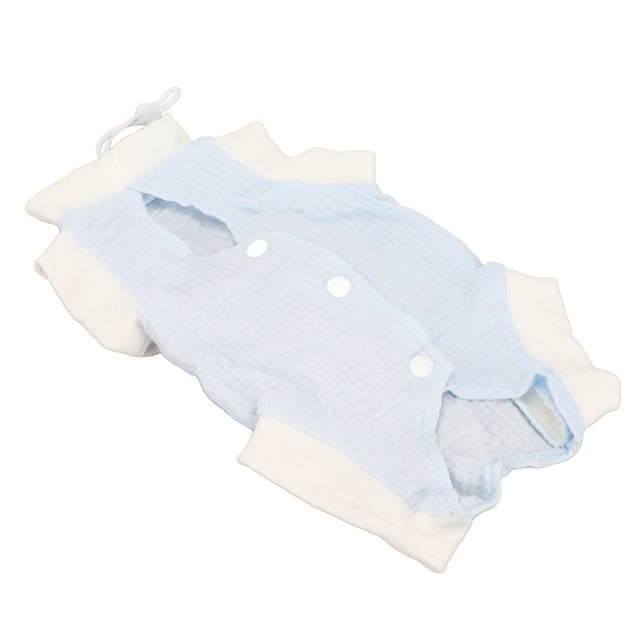 Combinaison de Récupération pour Chat, Prévenir le Léchage Combinaison de Récupération pour Chat Protection des Plaies Respirante Confortable pour les Chats Bleu, Jaune