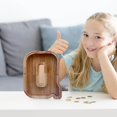 thumbnail image 3 of LSLJS Wooden English Letter Saving Can Transparent Glass Saving Can, Piggy Bank, 3 of 6