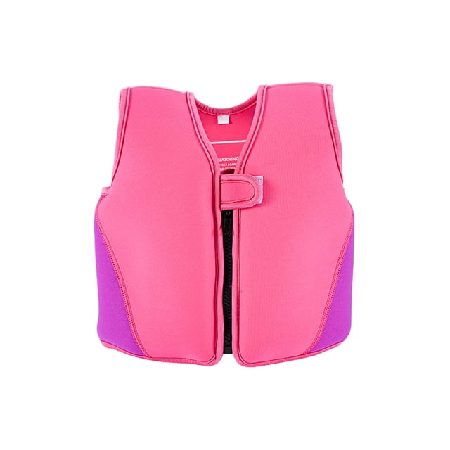 ZheElen Infant Swim Training Jacket With Disassembleable Cotton Fills Reliable Protection Soft EPE Cotton Pink S