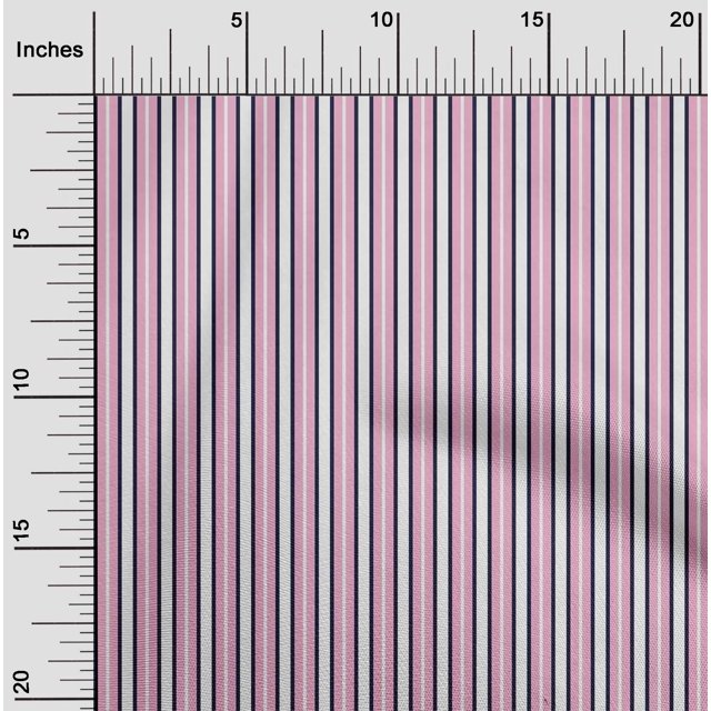 oneOone Tissu Polyester Lycra Ombre Rayure Tissu au Mètre 56 Pouces de Large