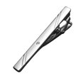 thumbnail image 2 of ZheElen 1pc Men Metal Silver Tone Simple Necktie Tie Bar Clasp Clip Clamp Pin, 2 of 2