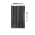 thumbnail image 3 of mtvxesu Solid Color Semi Sheer Polyester Gauze Curtains with Rod Pocket Design, Light Filtering, 39.37 X 51.18 Inches, for Living Room or Bedroom, 1 Panel, 3 of 6