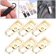 thumbnail image 4 of 6 PCS Zipper Pull Replacement Handle Mend Fixer Zipper Tab Zipper Sliders Zipper Golden S, 4 of 9