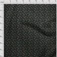 thumbnail image 4 of oneOone Georgette Viscose Dark Green Fabric Floral Craft Projects Decor Fabric Printed By The Yard 42 Inch Wide, 4 of 4