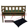 thumbnail image 4 of Becaristey Coussin de Tapis de Banc Imperméable - Protection Solaire et Confortable pour Coussins de Chaise d'Extérieur d'Extérieur Coussin de Banc en Polyester Rouge 100*50*8CM, 4 of 6