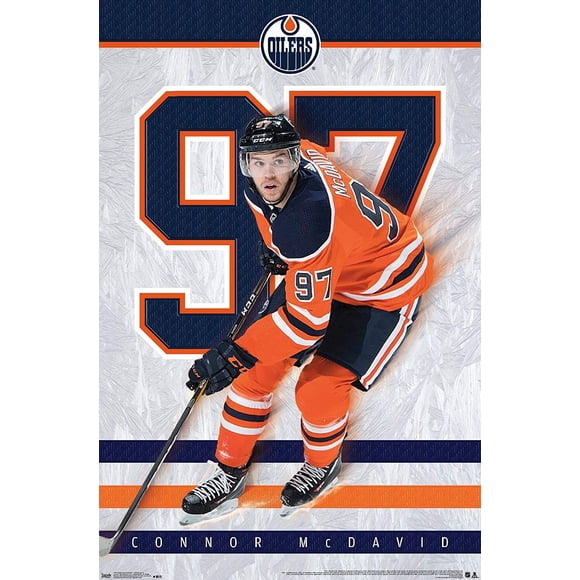ORUYROP NHL Edmonton Oilers-Connor McDavid Poster 11x17inch 28x43cm