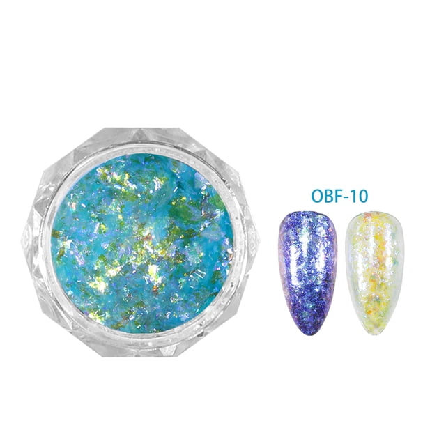 mtvxesu Nail Powder Japanese Style Nail Art Colorful Opal Powder Ice Crystal Nail Sequins Sale