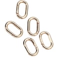 thumbnail image 4 of yuksok 5 Pieces Spring Oval Rings 1" Oval Carabiners for Purse Jewelry Making Craft Rose Gold, 4 of 9