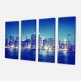thumbnail image 2 of New York City Night Panorama - Extra Large Canvas Art Print, 2 of 3