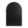 thumbnail image 4 of Kate and Laurel Hogan Farmhouse Arch Mirror, 20 x 30, Rustic White, Decorative Modern Wall Mirror for Display, 4 of 7