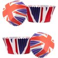 thumbnail image 2 of Moules à Pâtisserie Union Jack, 200 Pcs Mini Moules en Papier Union Jack Fiables et Durables, 2 of 5