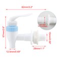 thumbnail image 2 of Unique Bargains Blue Plastic Water Cooler Faucet Push Type Handle Fit Water Dispenser Tap Spigot Replacement 4pcs, 2 of 7