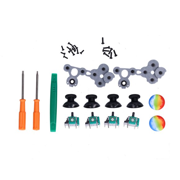 DEWIN QM21070941 Joystick Replacement Kit Silicone 3D Analog Gamepad Thumbstick Repair Kit for Xbox One