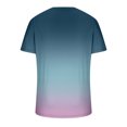 thumbnail image 4 of LSLJS T-Shirt à Imprimé Dégradé pour Hommes, Manches Courtes, Col en V, Pull Athlétique, 4 of 4