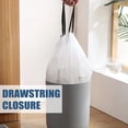 thumbnail image 3 of 45 Count Small Trash Bags 4 Gallon-Drawstring 4 Gallon Trash Bag  Individual Unscented Small Garbage Bags Small Trash Can Liners Bedroom Bathroom Trash Bag, 3 of 7
