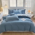 thumbnail image 4 of Meitianfacai All-Season Bedding Set - 4-Piece Washable Solid Color Bed Sheet Duvet Cover And Pillowcases, 4 of 9
