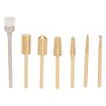 thumbnail image 2 of Manicure Drill Bits, Long Lasting Rotatable Cuticle Remover Bits 7pcs  For Female For Salon, 2 of 8